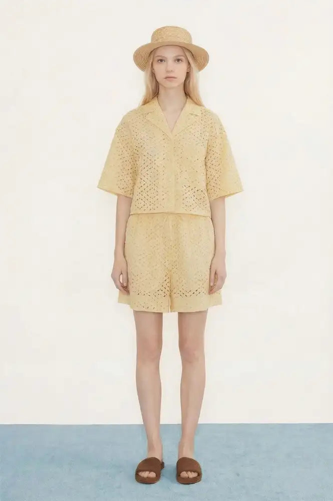 The Tiny Big Sister Yellow Shorts - The Mercantile London