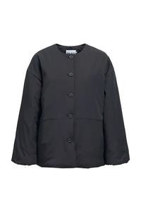 Object Gemmi Black Padded Scarf Jacket
