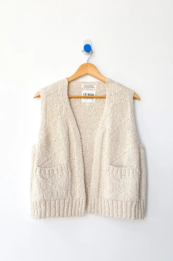 Le Bon Shoppe Papa Naturel Knitted Vest - The Mercantile London