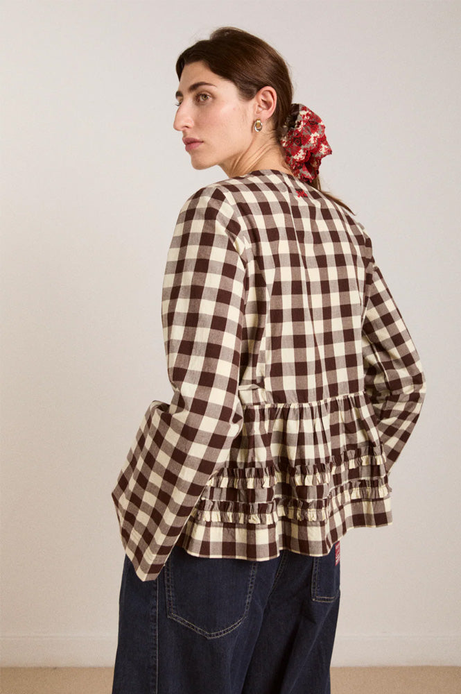 Damson Madder Madison Butter Gingham Blouse