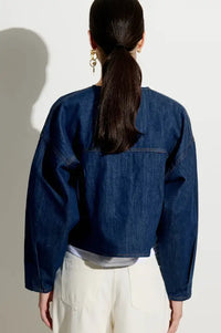 Sessùn Almodiva Seventy Blue Short Denim Jacket