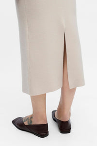 Object Reynard Silver Grey Knitted Skirt - The Mercantile London