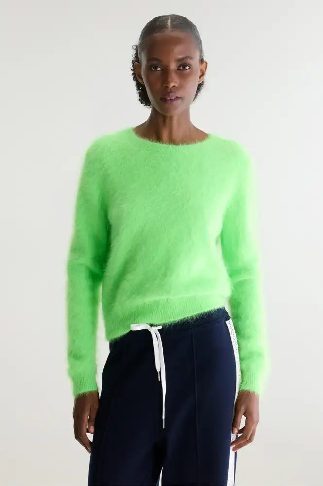 Bellerose Datti Vegas Green Angora-Blend Jumper