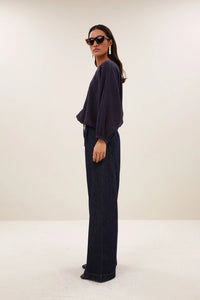 By-Bar Gaya Galaxy Check Blouse
