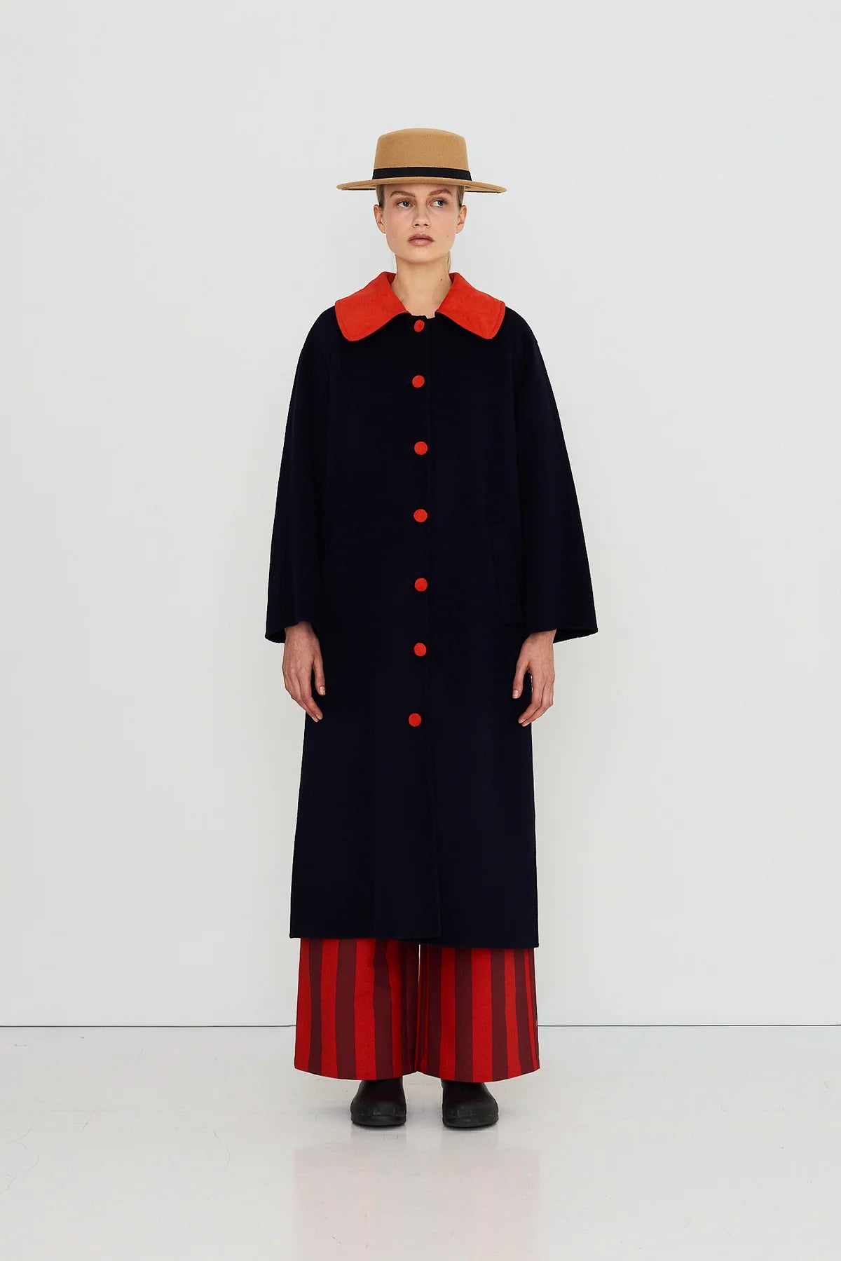 The Tiny Big Sister Navy Long Coat