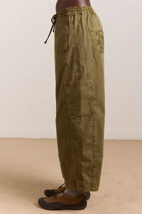 Damson Madder Felix Olive Twill Trousers