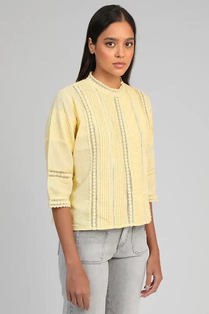 An'ge Samilou Yellow Blouse - The Mercantile London