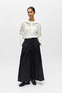 Object Polly Black Box Pleat Culottes