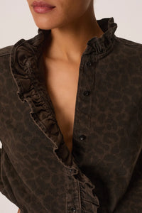 Des Petits Hauts Lassa Leopard Blouse