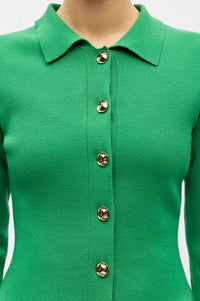 Object Reynard Green Polo Cardigan