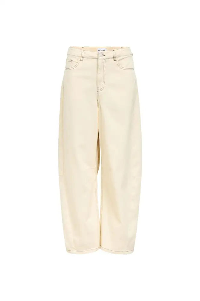 Object Mio Andrea Birch Barrel Leg Jeans - The Mercantile London