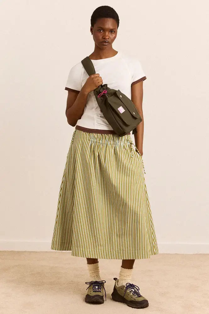 Damson Madder Matilda Dark Green & Magenta Cross Body Bag
