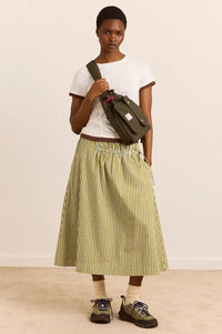 Damson Madder Matilda Dark Green & Magenta Cross Body Bag