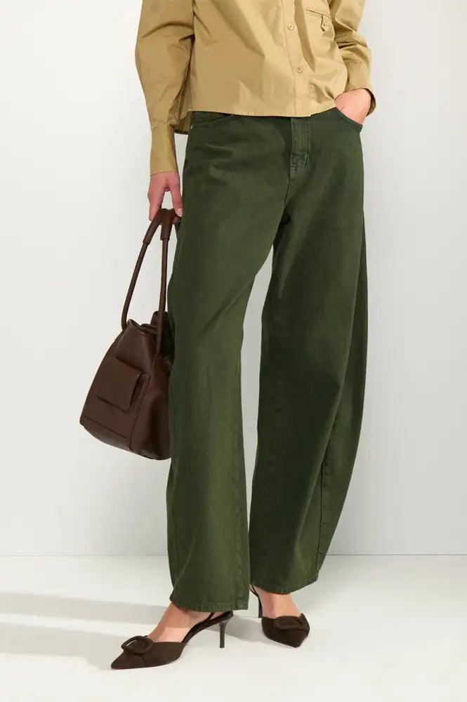 Numph Amsterdam Forest Night Barrel Leg Jeans