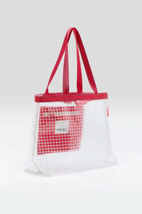 Bellerose Hilyao Red Ripstop Handbag - The Mercantile London
