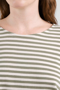 Dedicated Humledal Leaf Green Stripe Top - The Mercantile London