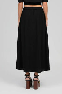An'ge Ritha Black Maxi Skirt - The Mercantile London
