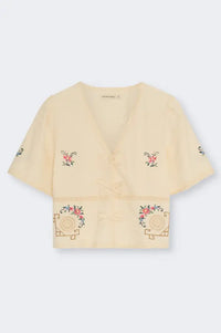 The New Society Narcise Embroidered Blouse - The Mercantile London