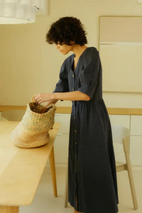 L.F. Markey Lowry Navy Dress - The Mercantile London