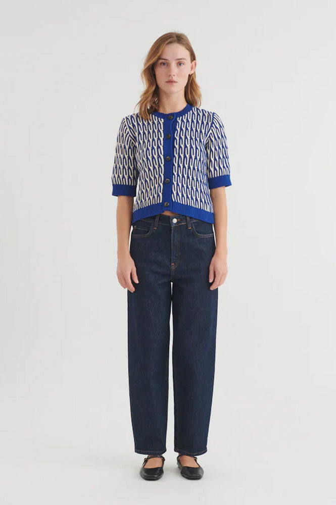 Basic Apparel Minie Sodalite Blue Cardigan - The Mercantile London