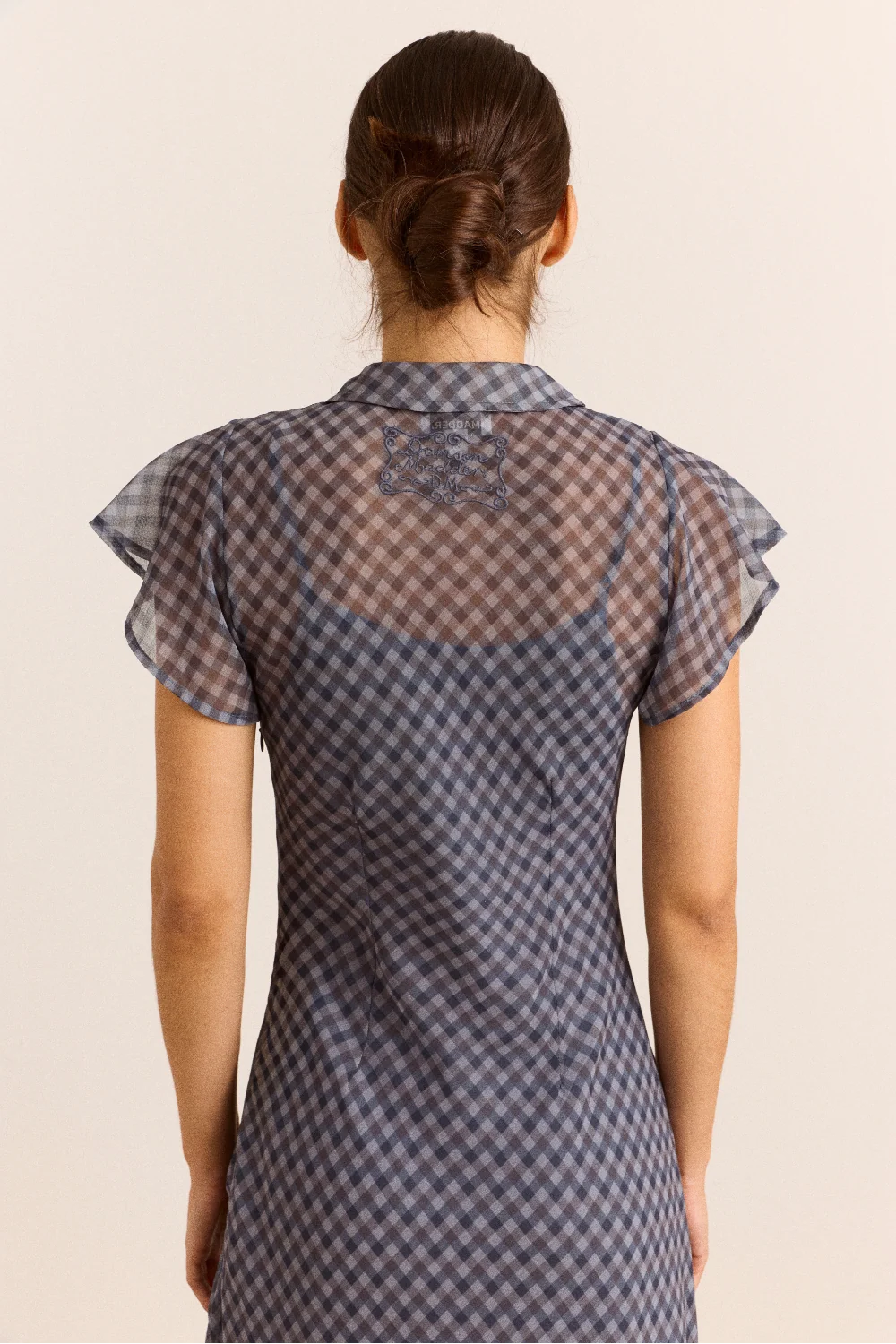Damson Madder Hudson Blue Willow Gingham Dress