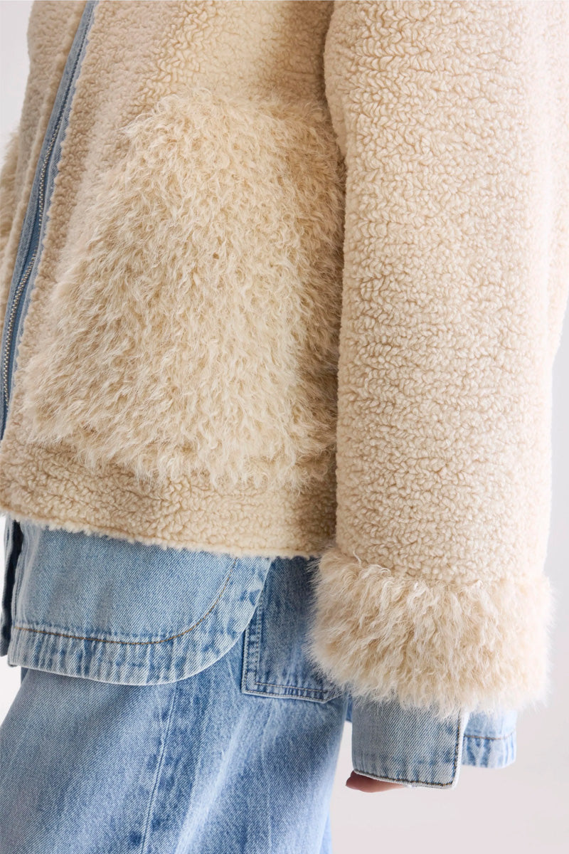 Bellerose Jakarta Mineral Shearling Jacket - The Mercantile London