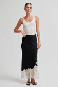 Second Female Wila Black Lace Skirt - The Mercantile London