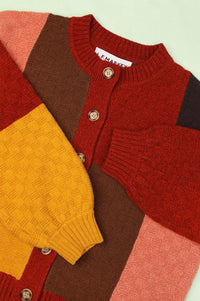 L.F. Markey Lonny Multi Patchwork Cardigan - The Mercantile London