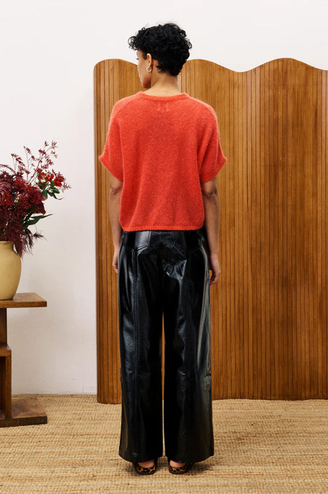 FRNCH Red Diamond Sleeveless Sweater - The Mercantile London