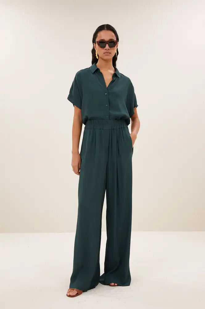By-Bar Barley Dried Basil Viscose Blouse