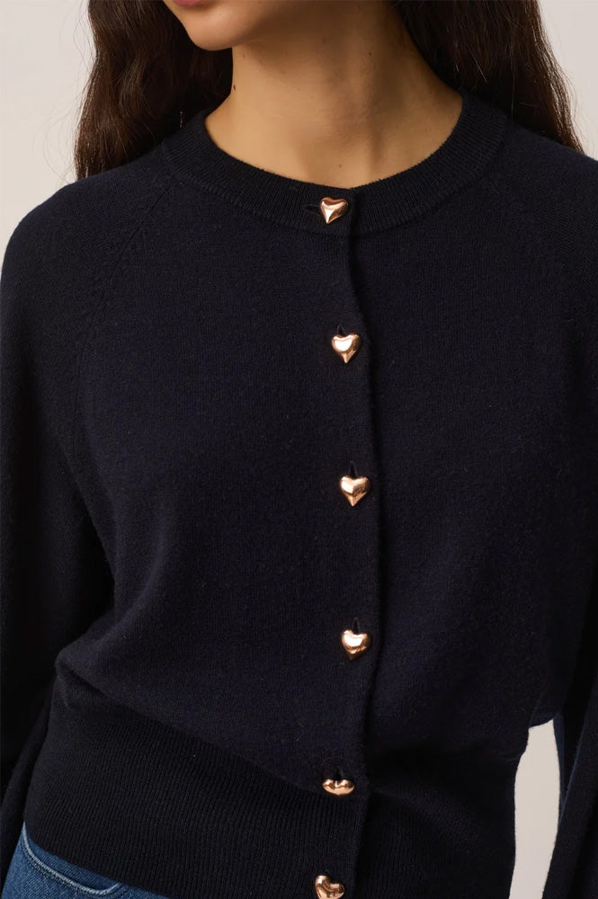 Des Petits Hauts Arbalette Marine Cardigan