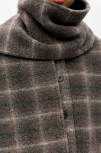 Object Maise Carafe Check Scarf Jacket