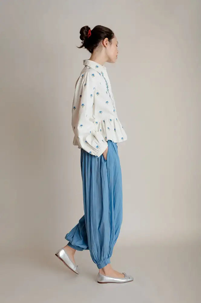 Daydress Pascale Aegean Embroidered Shirt - The Mercantile London