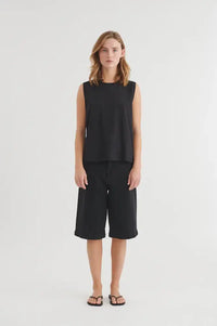 Basic Apparel Raja Black Tank Top - The Mercantile London
