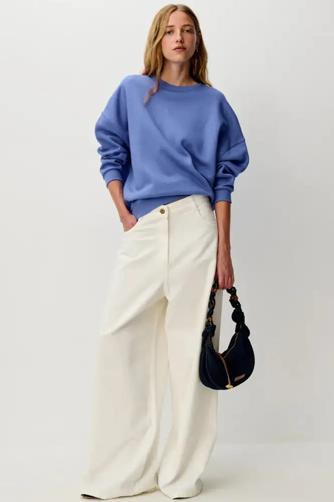 Sessùn Chebbi Italian Blue Oversized Sweatshirt