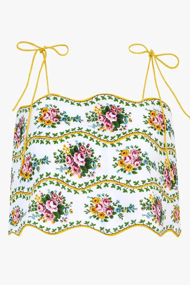 Pink City Prints Sicily Vintage Bouquet Top - The Mercantile London