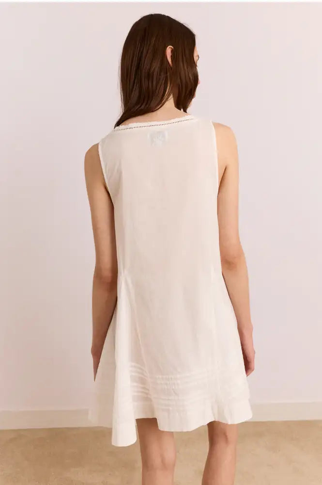 Damson Madder Raven White Mini Dress