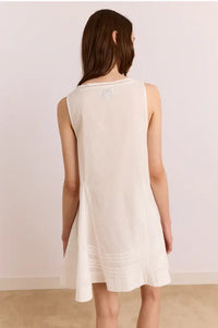 Damson Madder Raven White Mini Dress