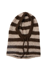 Object Milu Seal Brown Stripe Balaclava
