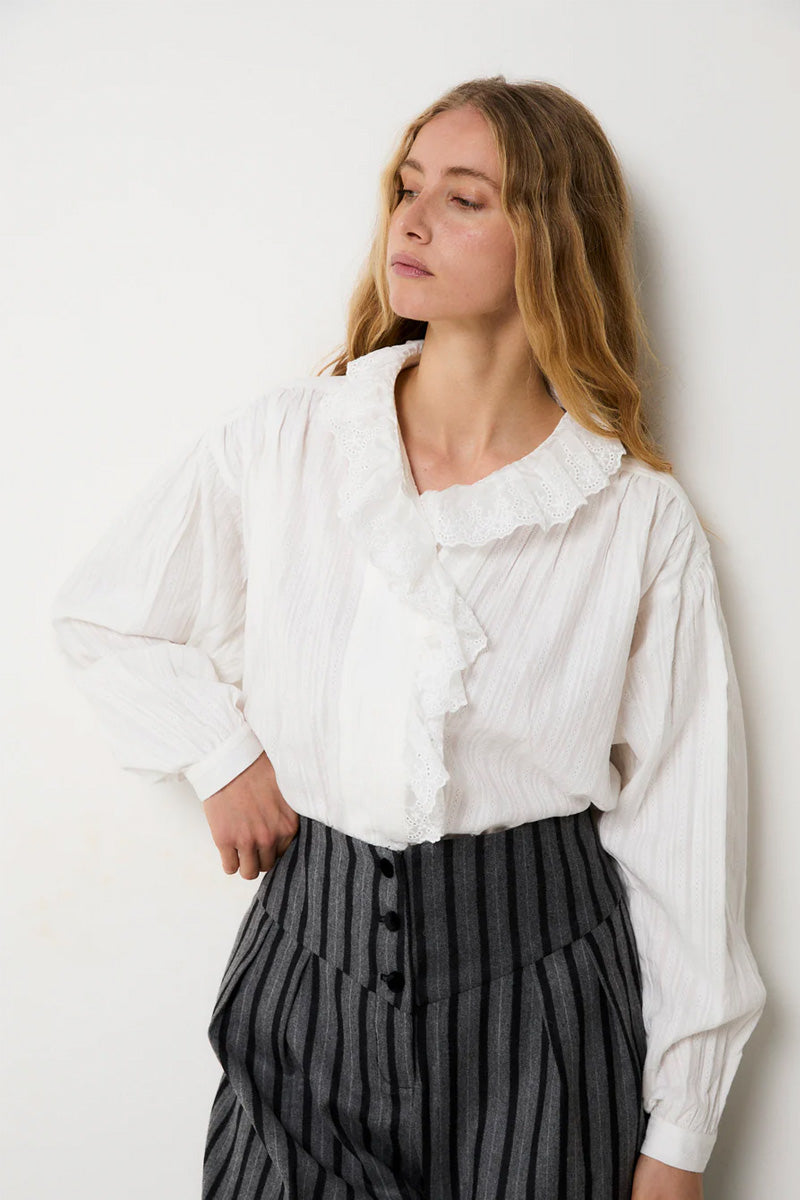 Sophie + Lucie Maribel White Blouse - The Mercantile London
