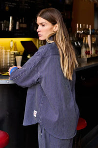 A.P Blue Striped Worker Shirt