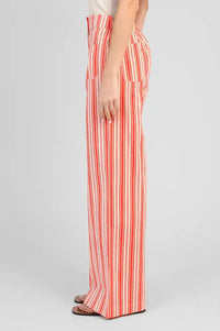 An'ge Rosina Red Striped Trousers - The Mercantile London