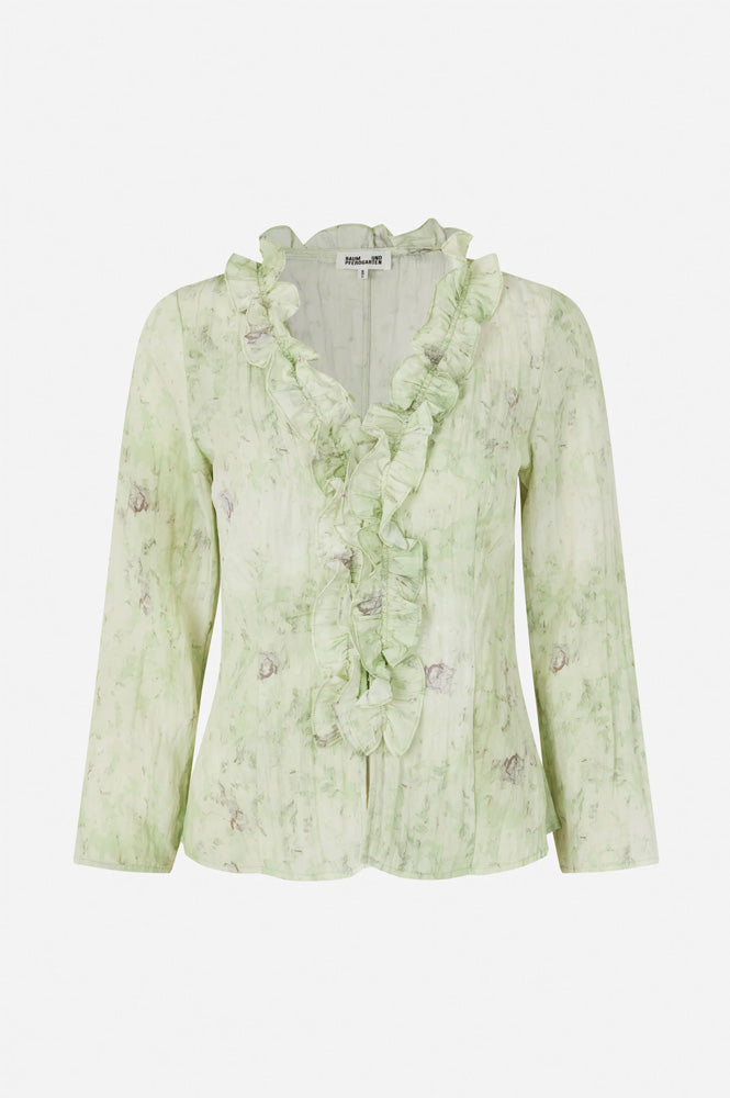 Baum Und Pferdgarten Majda Distorted Green Blouse - The Mercantile London