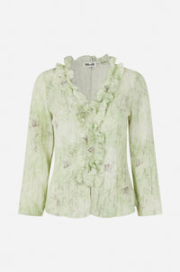 Baum Und Pferdgarten Majda Distorted Green Blouse - The Mercantile London