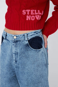 Stella Nova Long Denim Apple Shorts - The Mercantile London