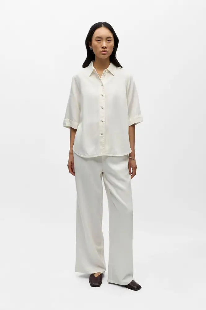 Object Frame Cloud Dancer Denim Shirt - The Mercantile London