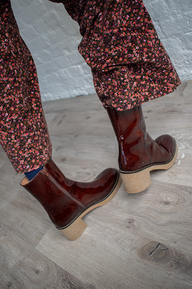Petite Mendigote Clara Penny Brown Ankle Boots - The Mercantile London