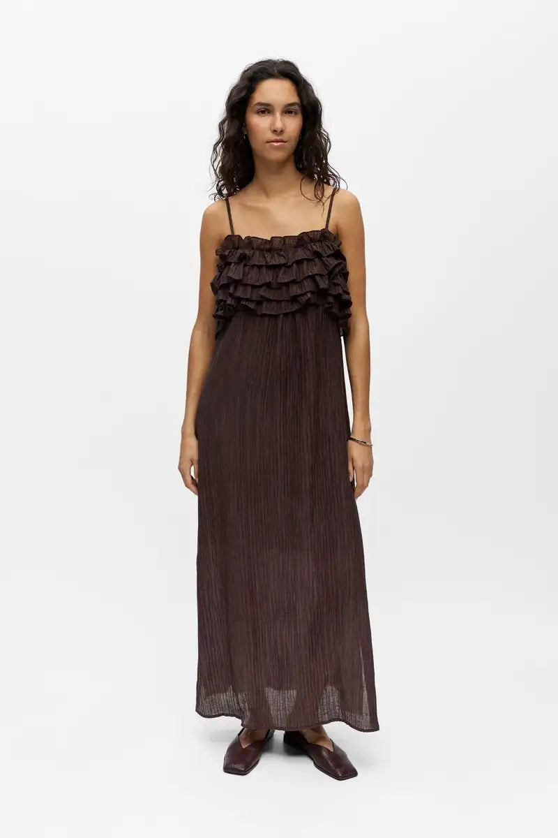 Object Lyne Seal Brown Dress - The Mercantile London