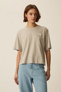 Des Petits Hauts Jerrypatch Grey T-Shirt