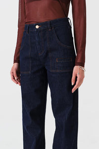 Seventy + Mochi Eden Blue Moon Wide Leg Jeans - The Mercantile London